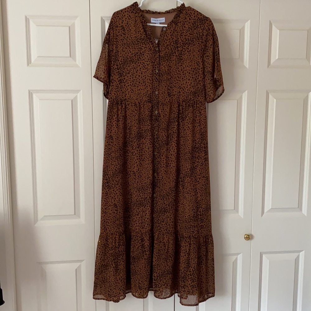 Animal print dress